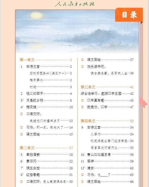 五年级语文下册课本电子版缩略图