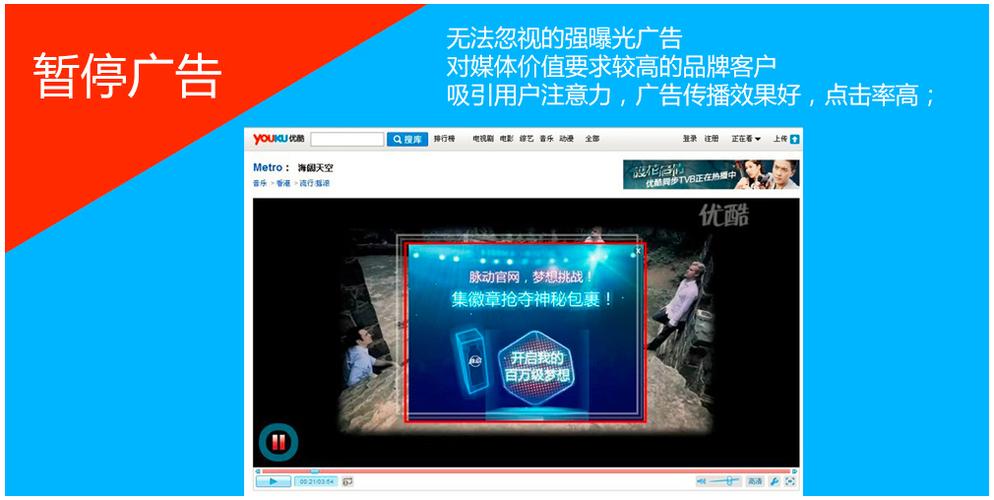 优酷左下角弹出广告缩略图