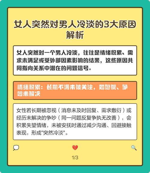 女人突然对一个男人冷淡什么原因
