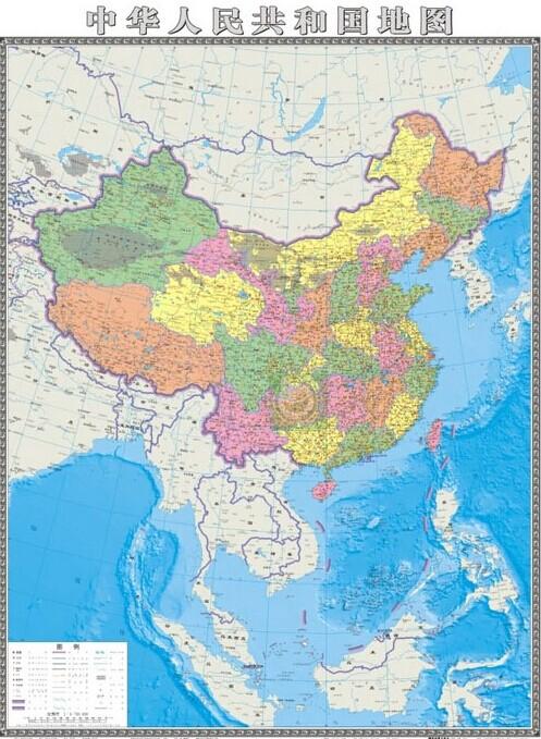 竖版世界地图 中文版图标