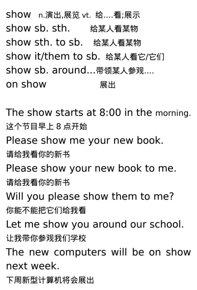 showcases翻译