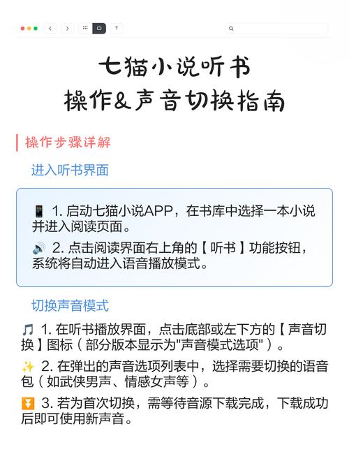 七猫小说听书使用技巧缩略图