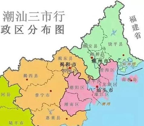 潮南区地图缩略图