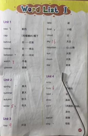 四年级4单元英语单词游戏截图