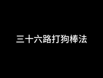 三十六路打狗棒法图解