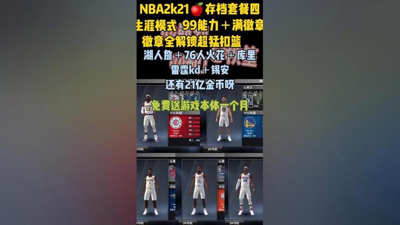 nba2k21豪华存档中文版游戏截图