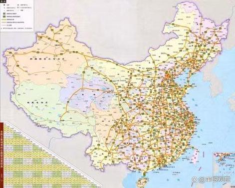 中国高速公路交通地图缩略图