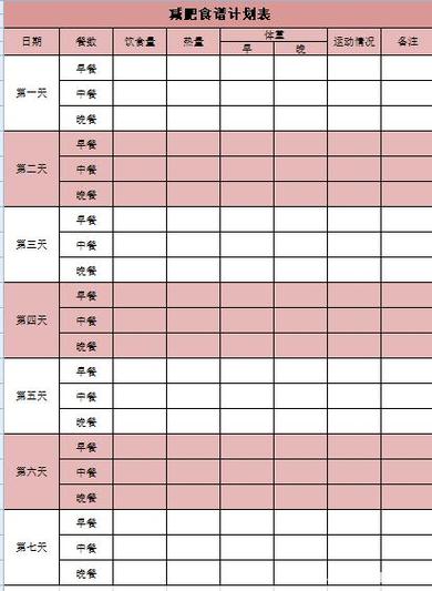 减肥计划游戏截图