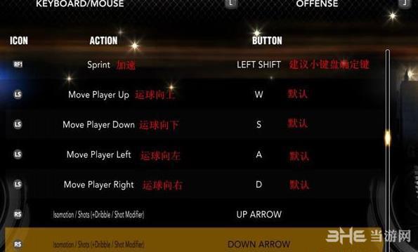 nba2k11键盘怎么设置