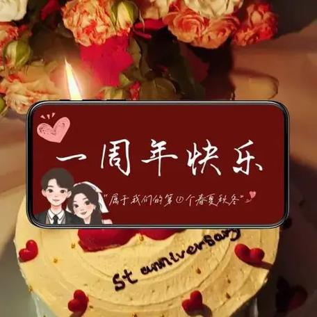 1周年纪念日文案图标