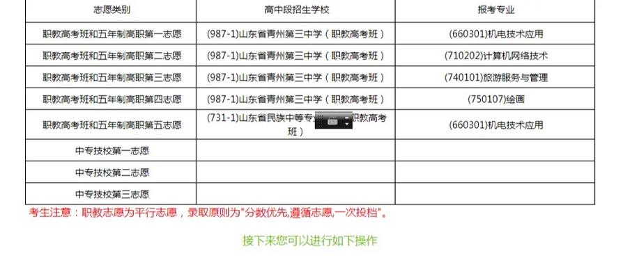 职教高考志愿填报缩略图