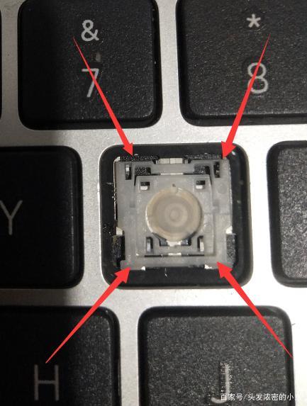 华硕笔记本键盘拆卸图标