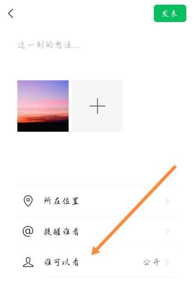朋友圈怎么仅自己可见图标