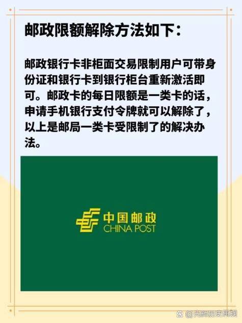 邮政年限额怎么解除图标