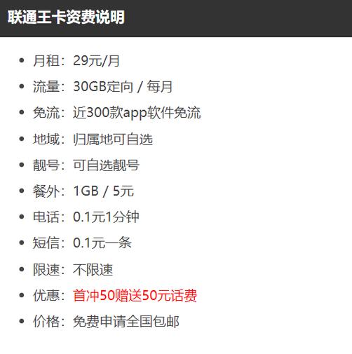 联通大王卡19元套餐图标