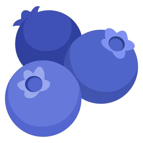 蓝莓小表情符号emoji