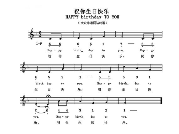 适合小学生唱的简单英文歌
