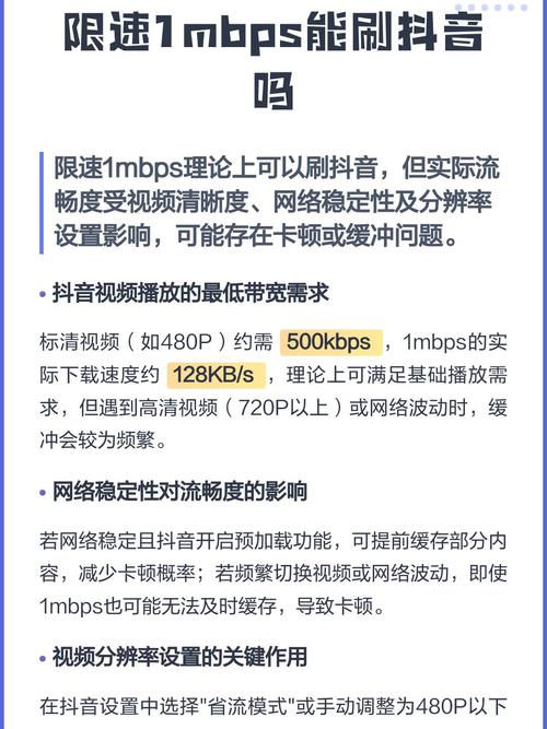 限速1mbps能刷抖音吗缩略图