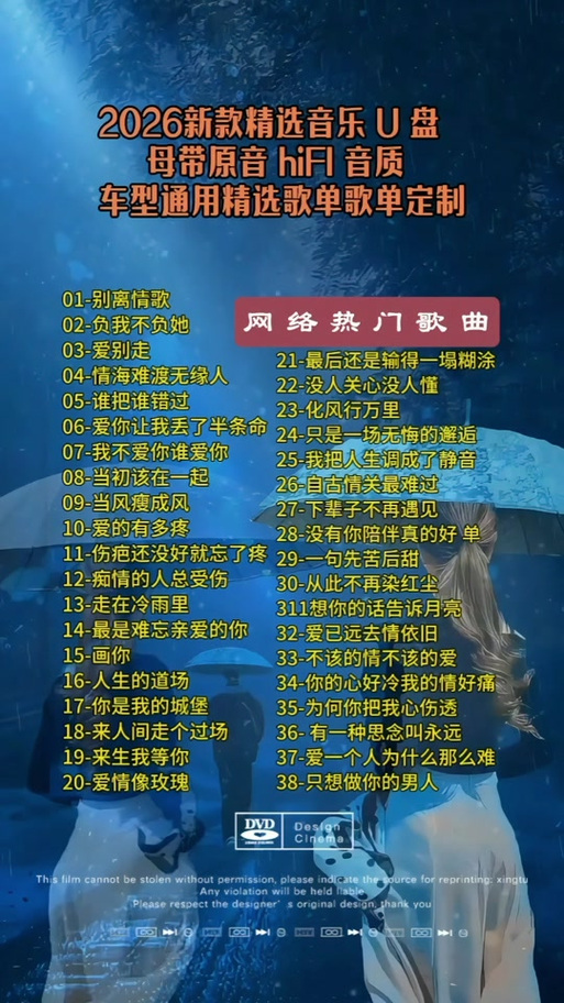 2026年DJ版伤感情歌