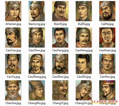 三国志11武将头像缩略图