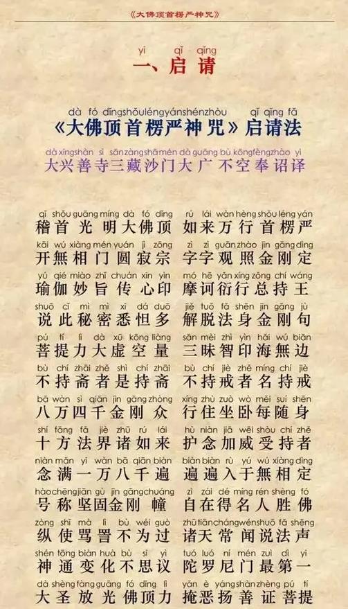 楞严咒全文中文
