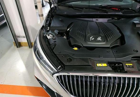红旗h5前机盖打开图解