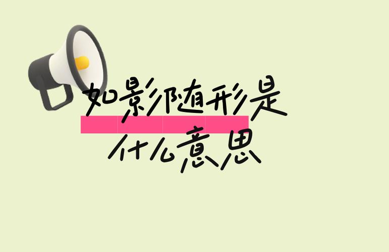 如影随形中随的意思图标