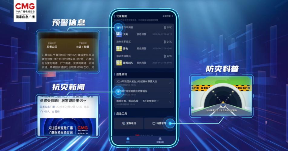 国家应急广播预警图标