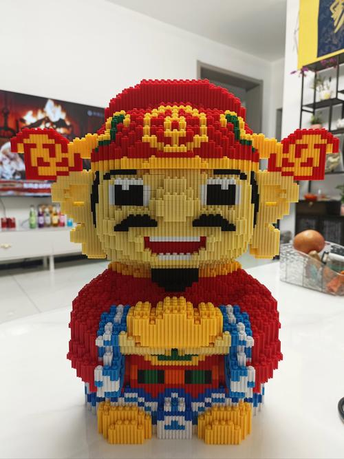 积木拼的财神爷可以放哪里