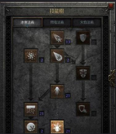 暗黑破坏神2冰法师技能加点游戏截图