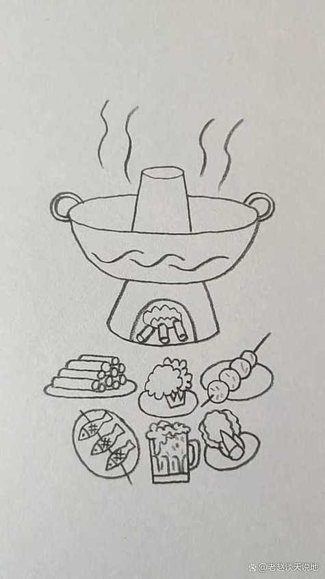 火锅简笔画简单又漂亮游戏截图