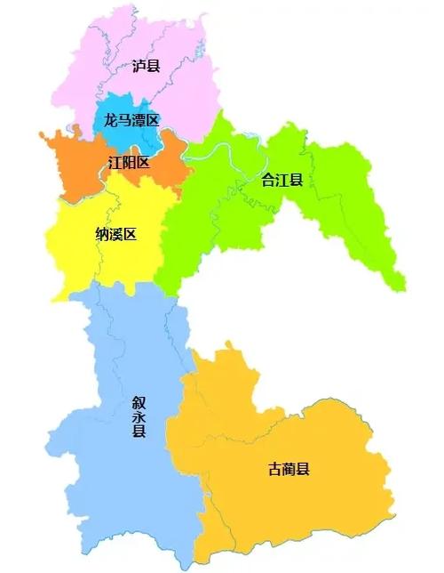 四川省泸州市地图缩略图