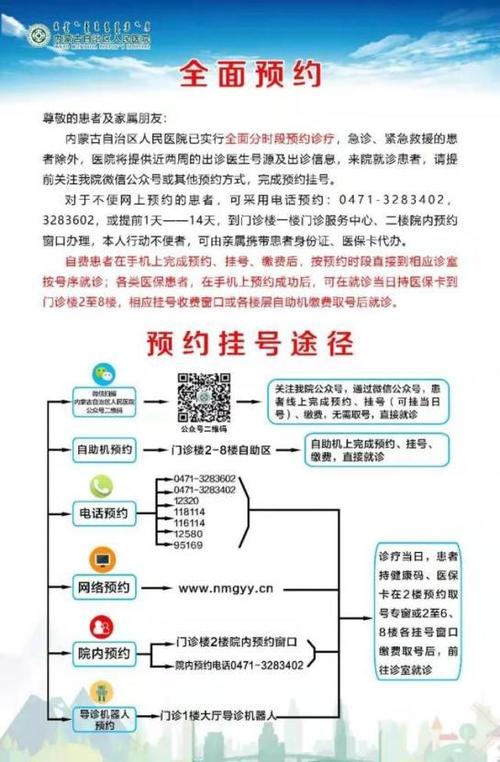 自治区人民医院预约电话图标