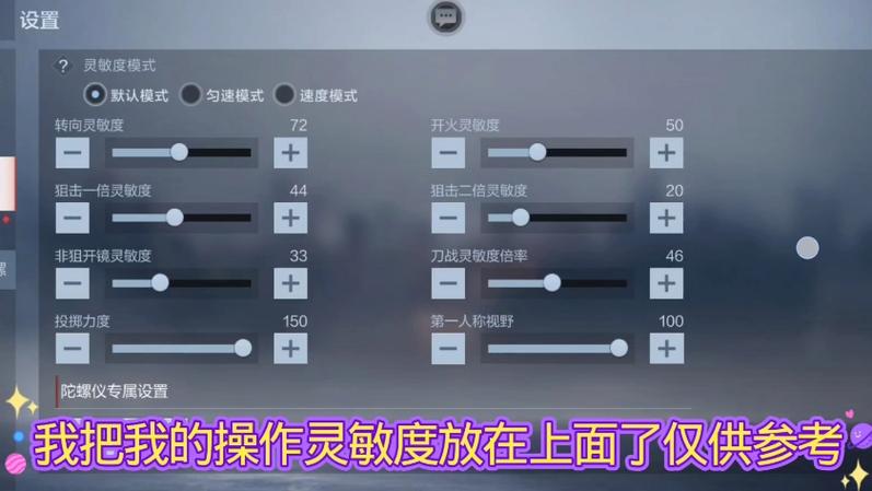穿越火线狙击枪的灵敏度设置缩略图