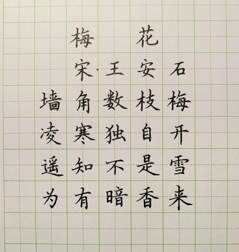《梅花》 王安石 书法缩略图