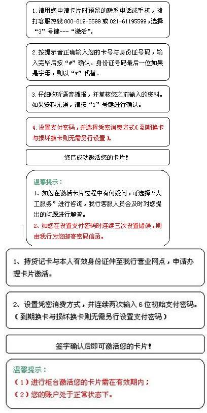 去银行激活银行卡需要带什么