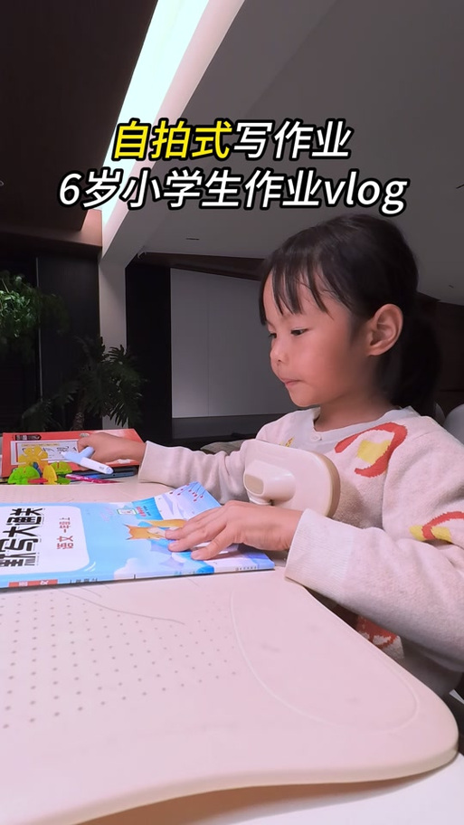 小学生沉浸式写作业vlog缩略图