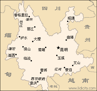云南省旅游地图全图缩略图