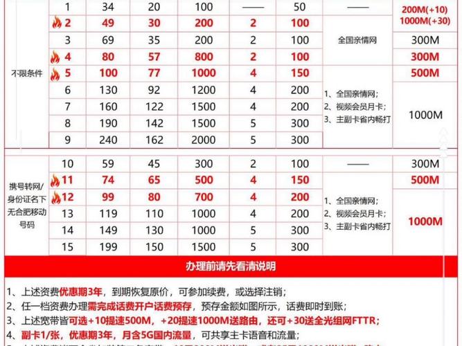 安徽省移动套餐资费一览表缩略图