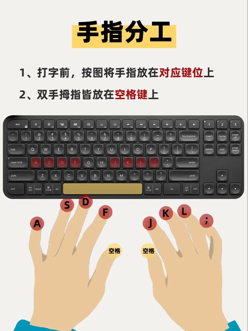 键盘打字的正确手法