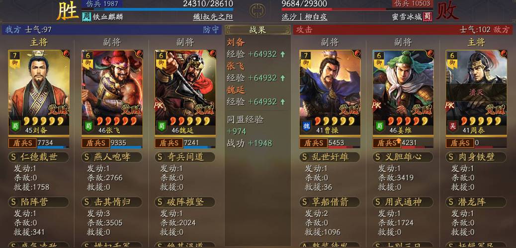 蜀盾最强阵容搭配游戏截图
