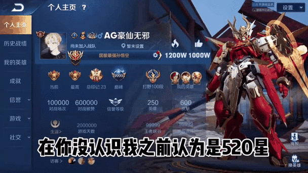 王者荣耀最高星是多少星游戏截图
