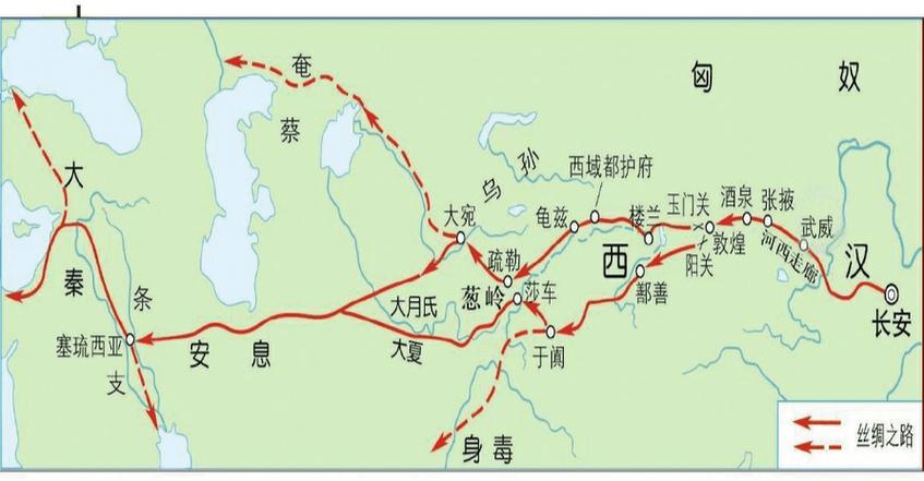 初一历史丝绸之路路线