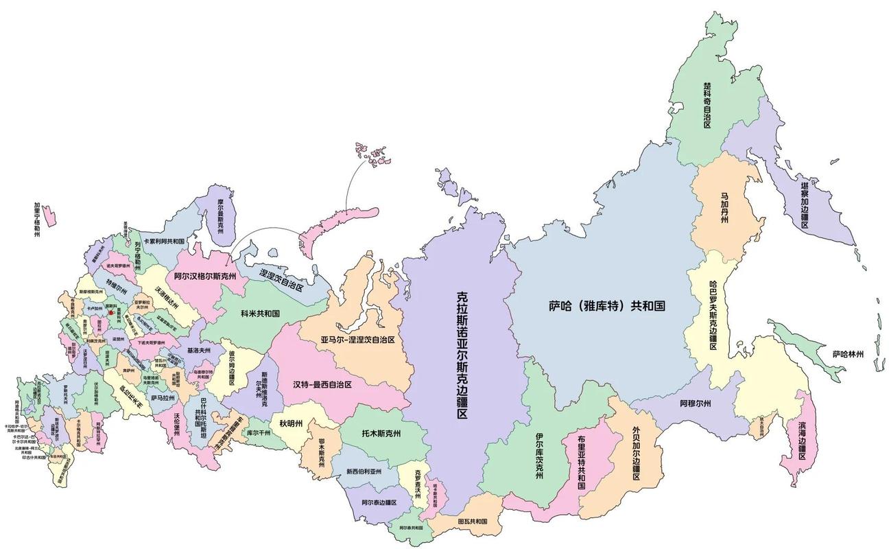 俄罗斯的地图缩略图