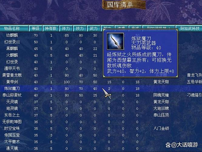 三国群英传7武器介绍图标