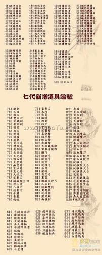 三国7道具编码大全缩略图