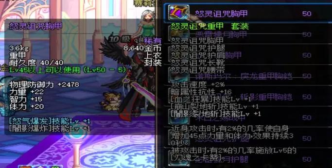60级ss防具套装属性