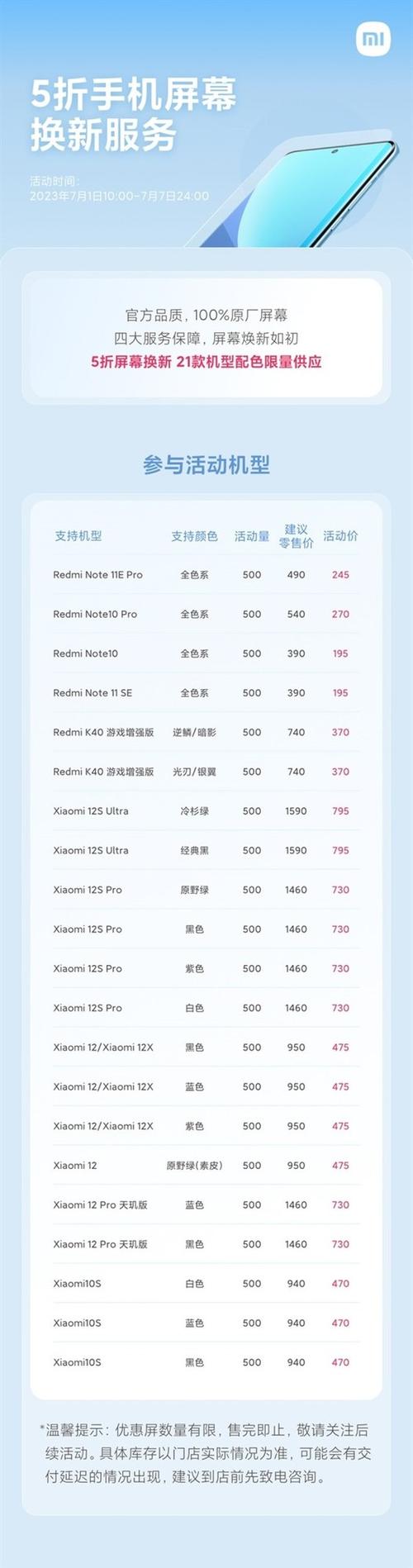 小米换屏幕一般要多少钱游戏截图