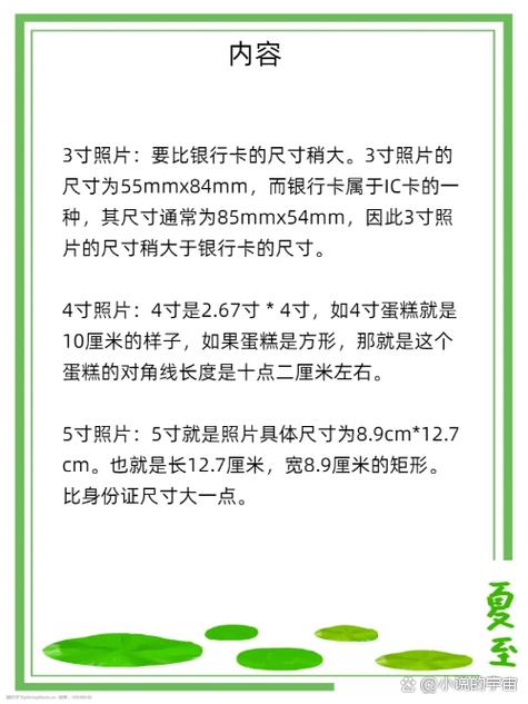 3寸4寸5寸6寸照片尺寸图标