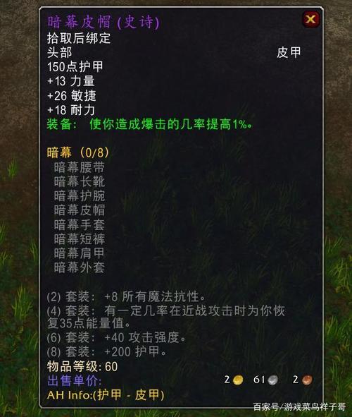 盗贼t0.5套装属性缩略图